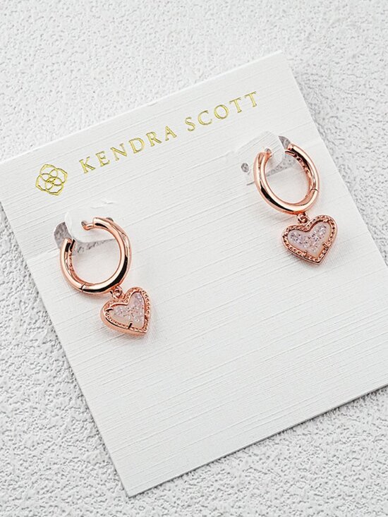 Kendra Scott Heart Crystal Spike Earrings - Picture 1 of 1